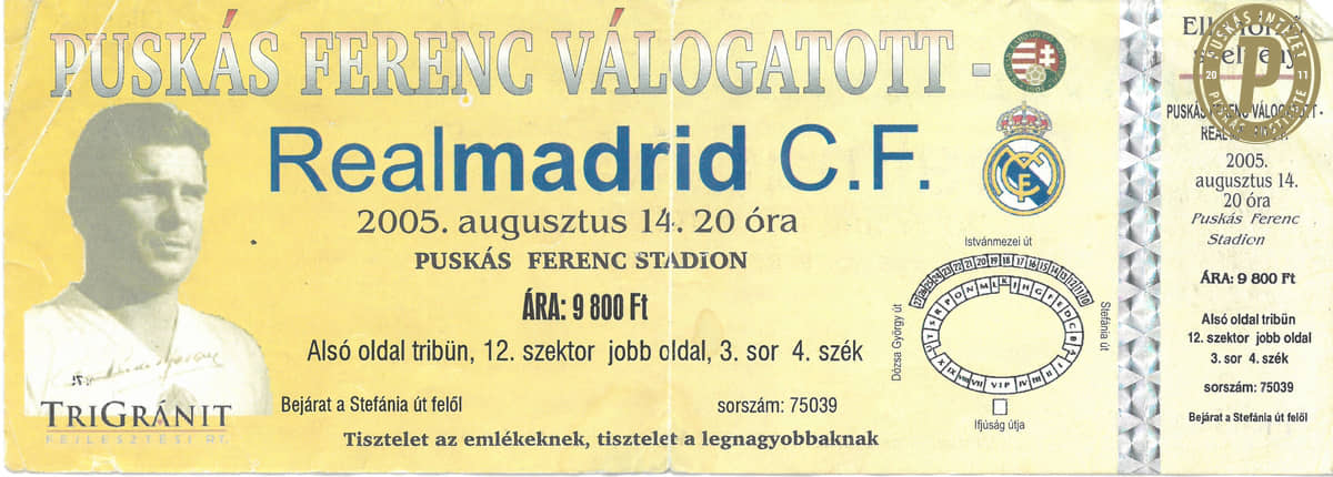 A Real Madrid a Puskásban