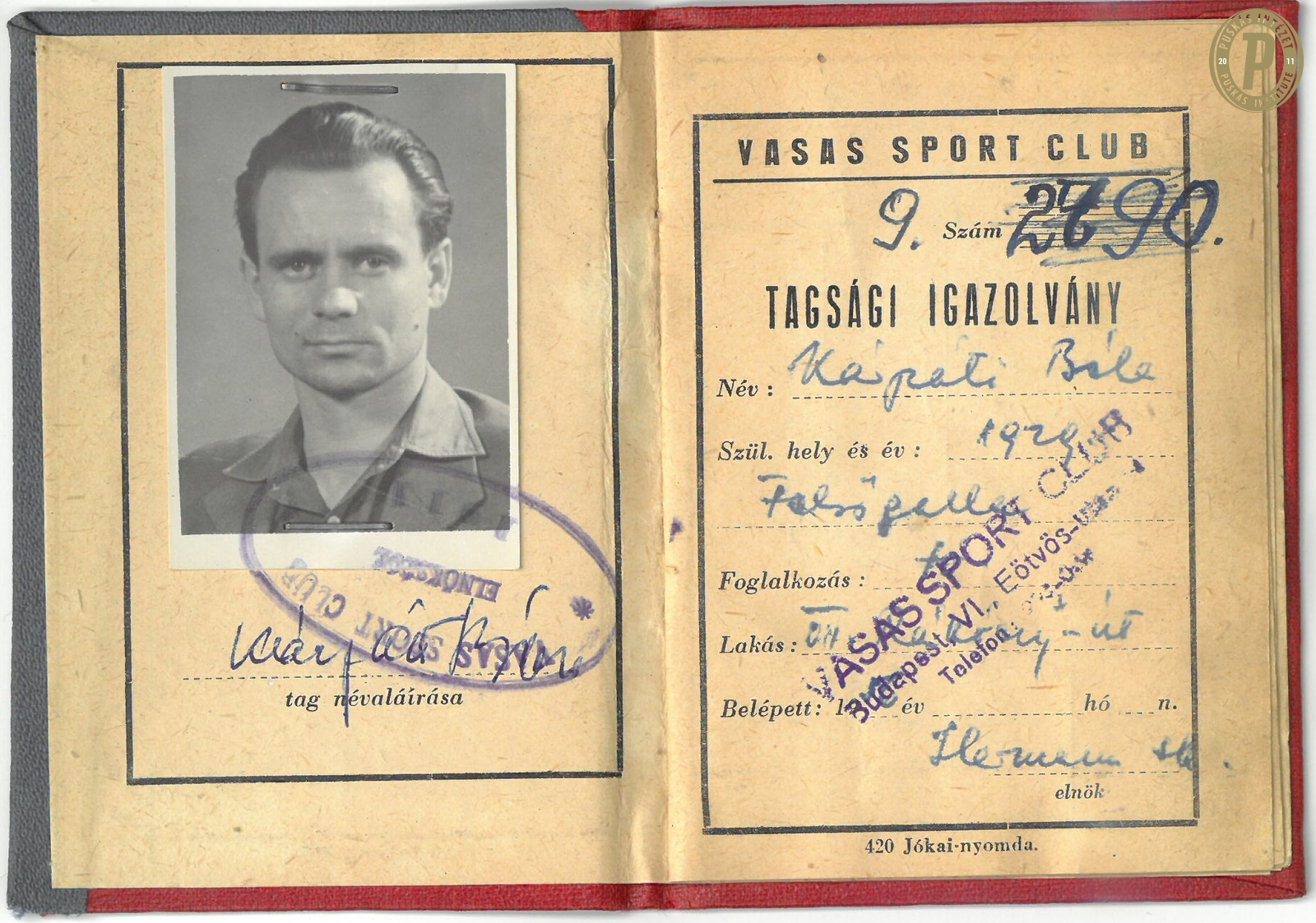 93 éves lenne Kárpáti Béla